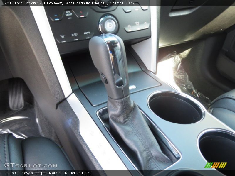 White Platinum Tri-Coat / Charcoal Black 2013 Ford Explorer XLT EcoBoost