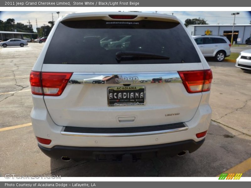 Stone White / Black/Light Frost Beige 2011 Jeep Grand Cherokee Limited