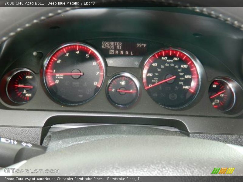 Deep Blue Metallic / Ebony 2008 GMC Acadia SLE
