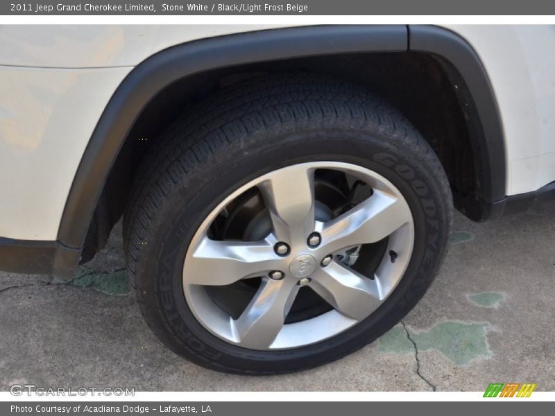 Stone White / Black/Light Frost Beige 2011 Jeep Grand Cherokee Limited