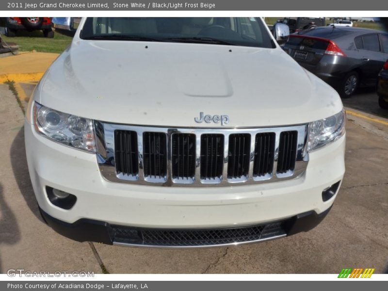 Stone White / Black/Light Frost Beige 2011 Jeep Grand Cherokee Limited