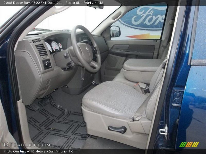 Patriot Blue Pearl / Khaki 2008 Dodge Ram 1500 SXT Quad Cab