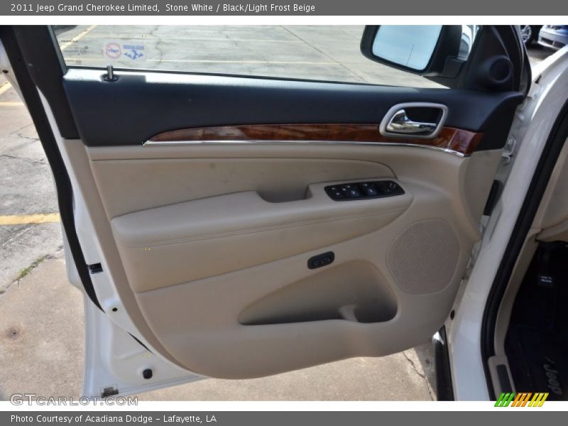 Stone White / Black/Light Frost Beige 2011 Jeep Grand Cherokee Limited