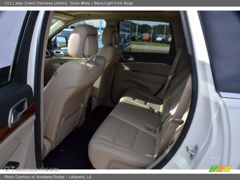 Stone White / Black/Light Frost Beige 2011 Jeep Grand Cherokee Limited