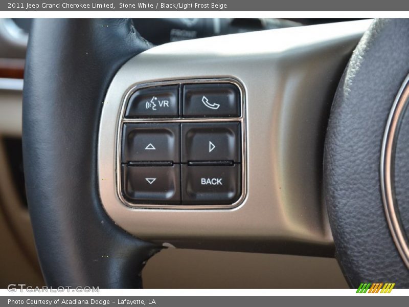 Stone White / Black/Light Frost Beige 2011 Jeep Grand Cherokee Limited