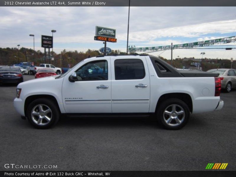 Summit White / Ebony 2012 Chevrolet Avalanche LTZ 4x4