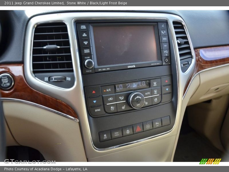 Stone White / Black/Light Frost Beige 2011 Jeep Grand Cherokee Limited