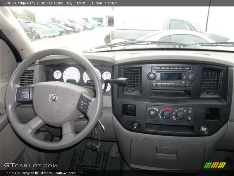 Patriot Blue Pearl / Khaki 2008 Dodge Ram 1500 SXT Quad Cab