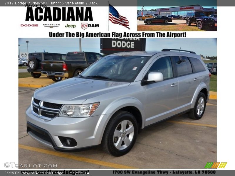 Bright Silver Metallic / Black 2012 Dodge Journey SXT