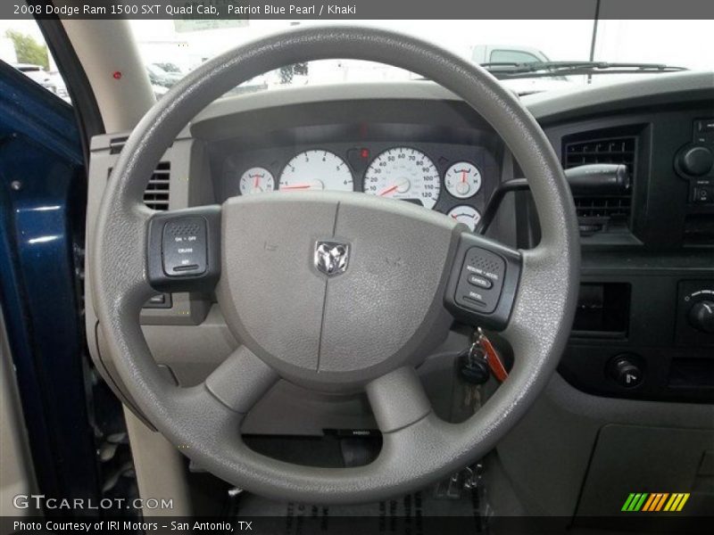 Patriot Blue Pearl / Khaki 2008 Dodge Ram 1500 SXT Quad Cab