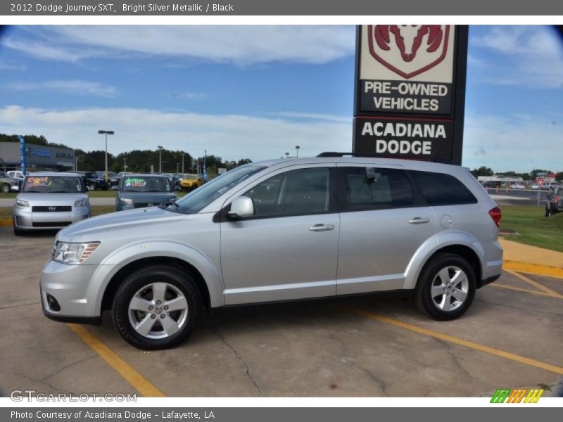 Bright Silver Metallic / Black 2012 Dodge Journey SXT
