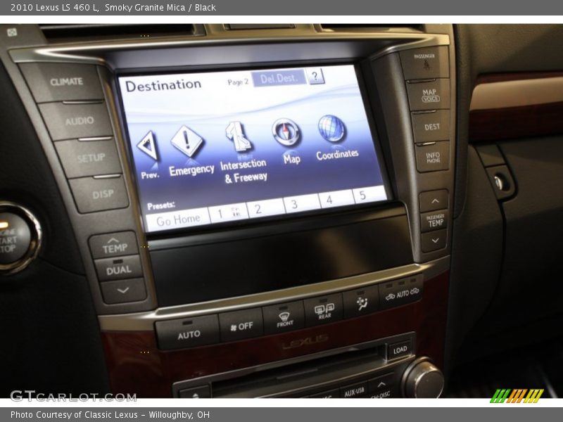 Smoky Granite Mica / Black 2010 Lexus LS 460 L