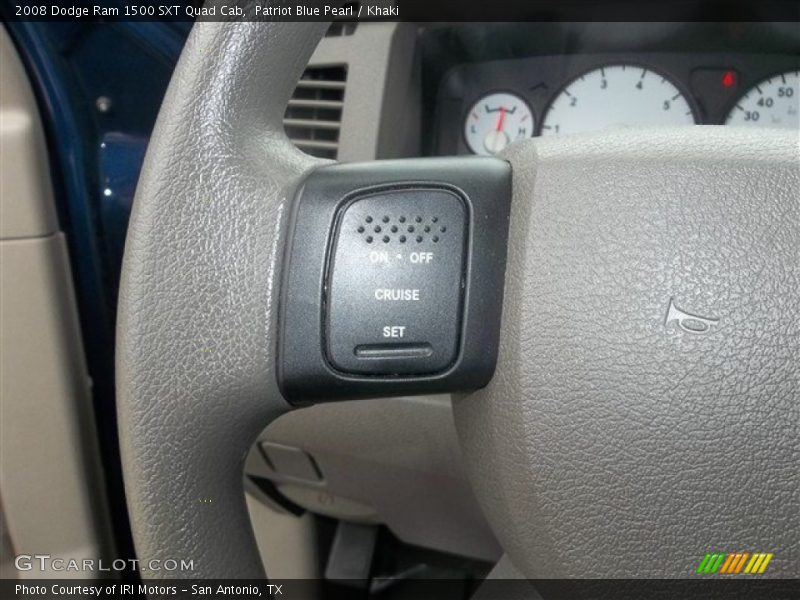 Patriot Blue Pearl / Khaki 2008 Dodge Ram 1500 SXT Quad Cab