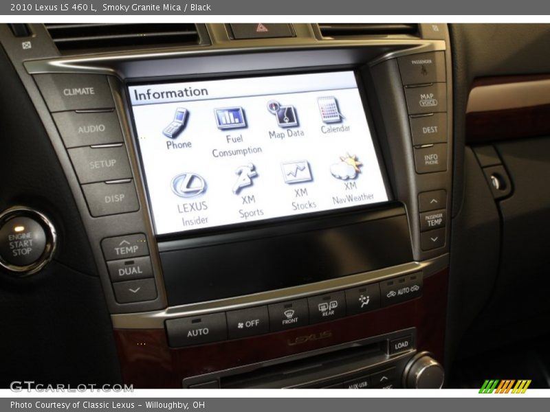Smoky Granite Mica / Black 2010 Lexus LS 460 L