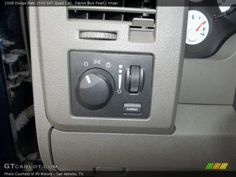 Patriot Blue Pearl / Khaki 2008 Dodge Ram 1500 SXT Quad Cab