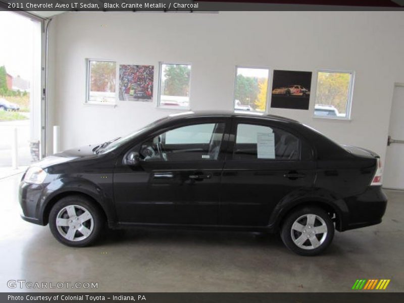 Black Granite Metallic / Charcoal 2011 Chevrolet Aveo LT Sedan