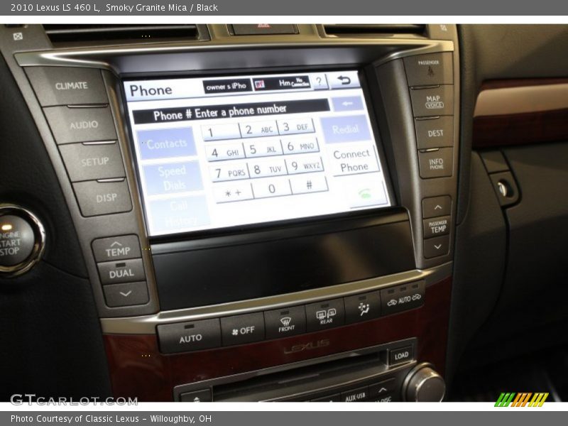 Smoky Granite Mica / Black 2010 Lexus LS 460 L