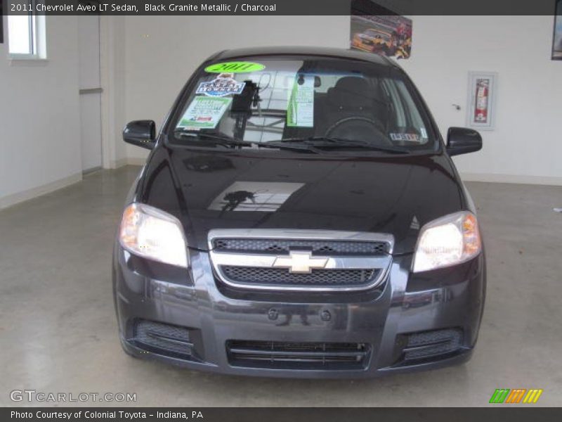 Black Granite Metallic / Charcoal 2011 Chevrolet Aveo LT Sedan