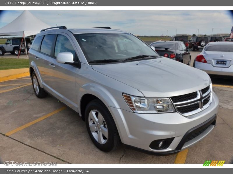 Bright Silver Metallic / Black 2012 Dodge Journey SXT