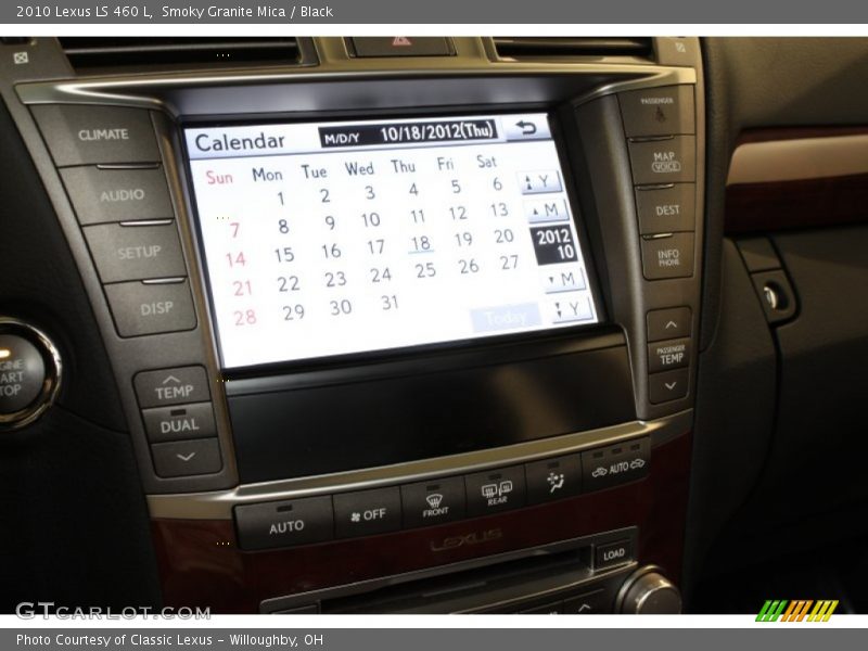 Smoky Granite Mica / Black 2010 Lexus LS 460 L