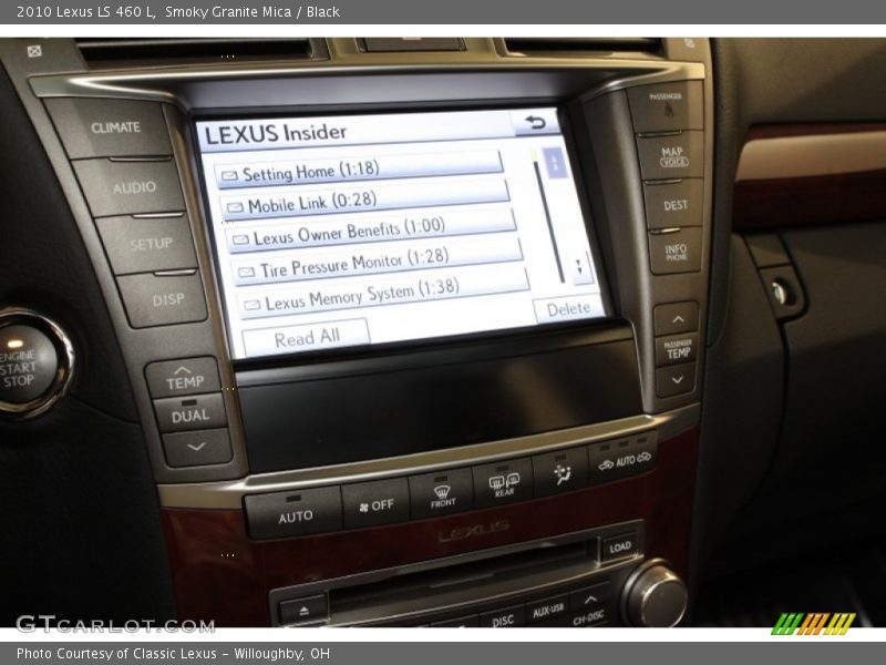 Smoky Granite Mica / Black 2010 Lexus LS 460 L