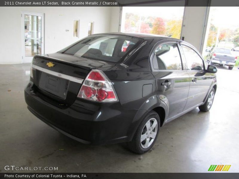 Black Granite Metallic / Charcoal 2011 Chevrolet Aveo LT Sedan