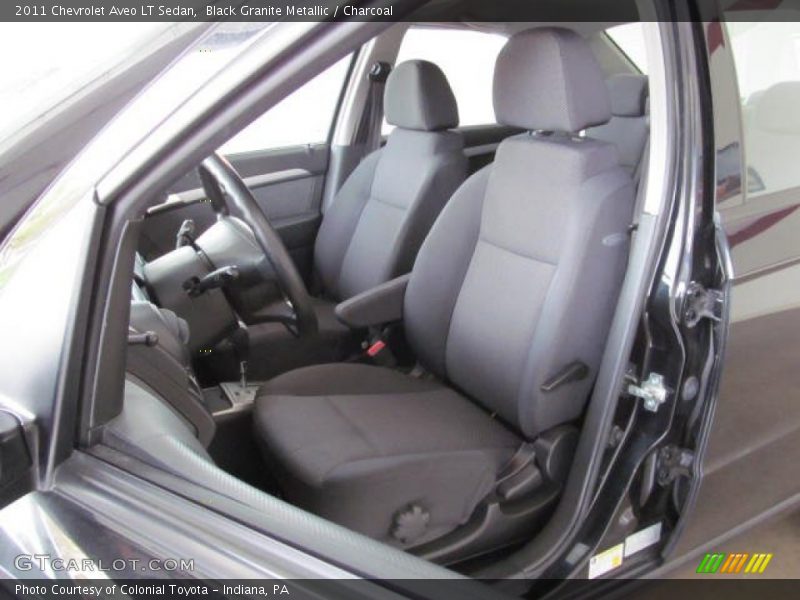 Black Granite Metallic / Charcoal 2011 Chevrolet Aveo LT Sedan