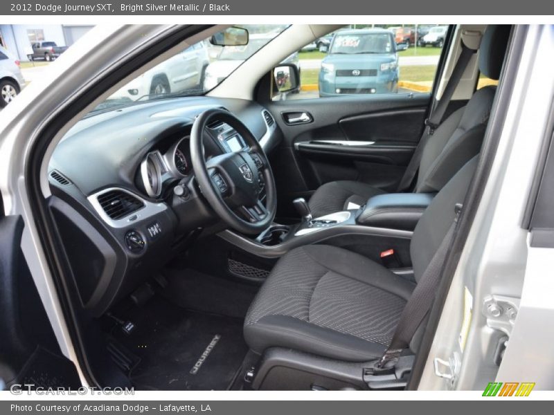 Bright Silver Metallic / Black 2012 Dodge Journey SXT