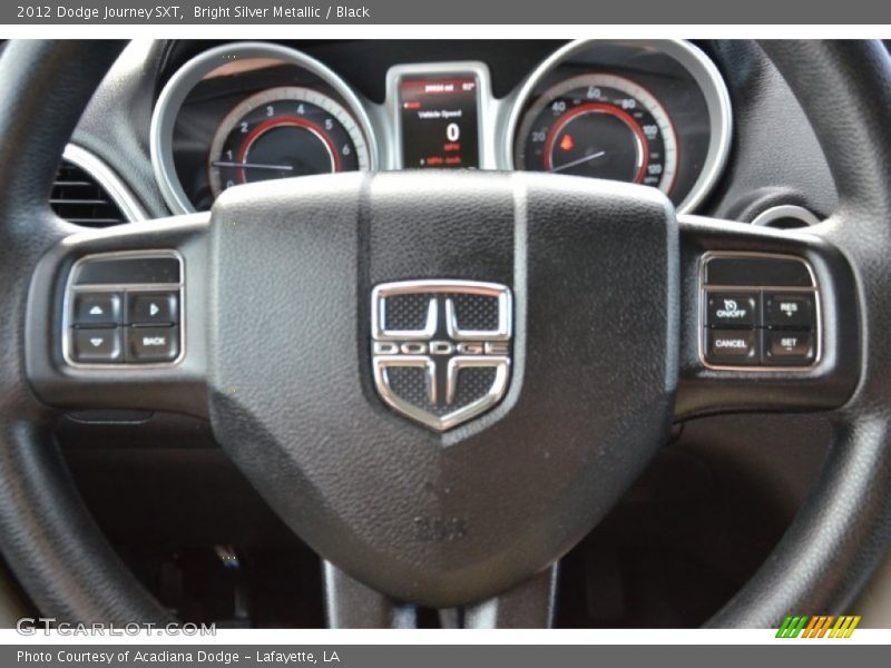 Bright Silver Metallic / Black 2012 Dodge Journey SXT