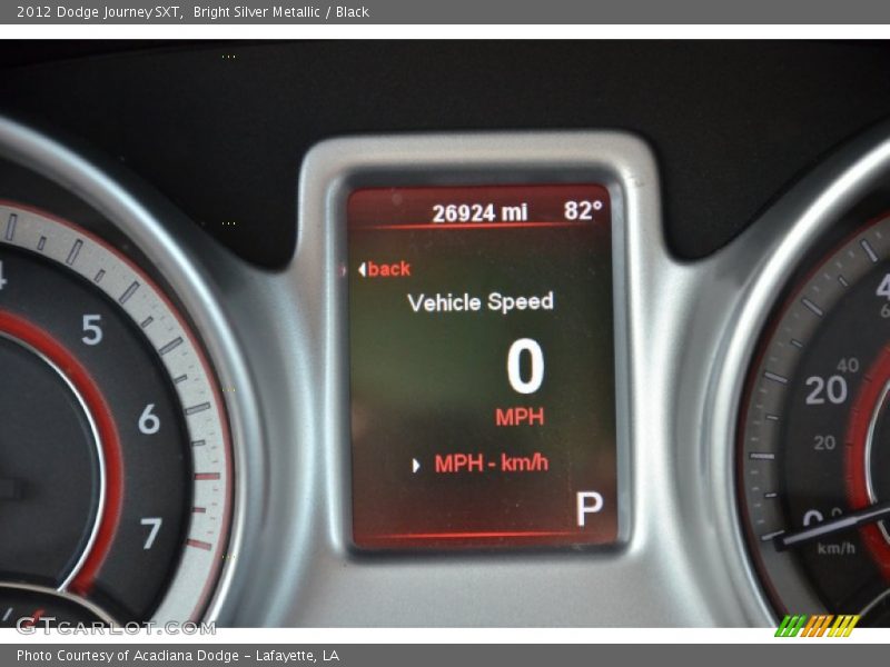 Bright Silver Metallic / Black 2012 Dodge Journey SXT