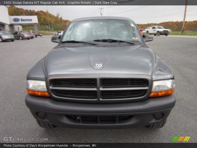  2003 Dakota SXT Regular Cab 4x4 Graphite Metallic