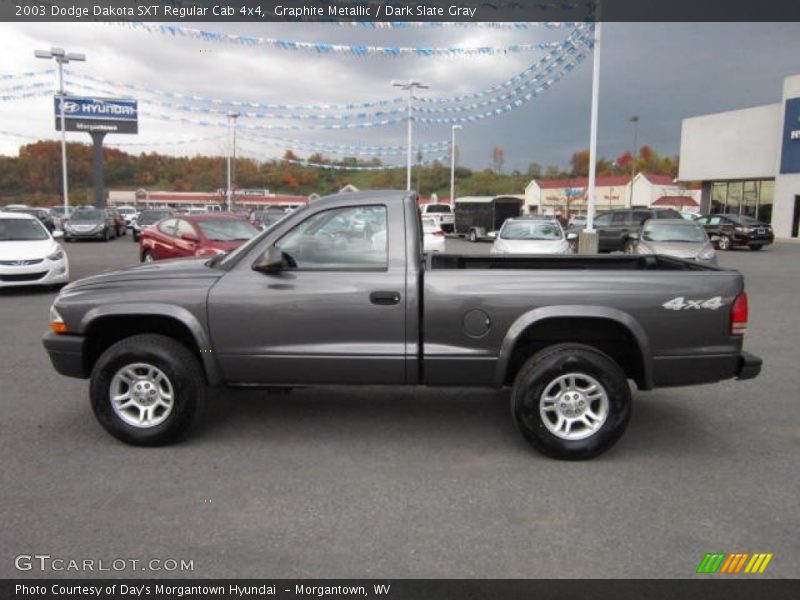 Graphite Metallic / Dark Slate Gray 2003 Dodge Dakota SXT Regular Cab 4x4