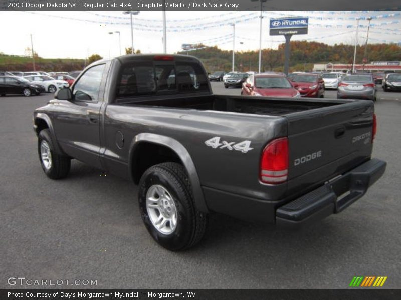 Graphite Metallic / Dark Slate Gray 2003 Dodge Dakota SXT Regular Cab 4x4