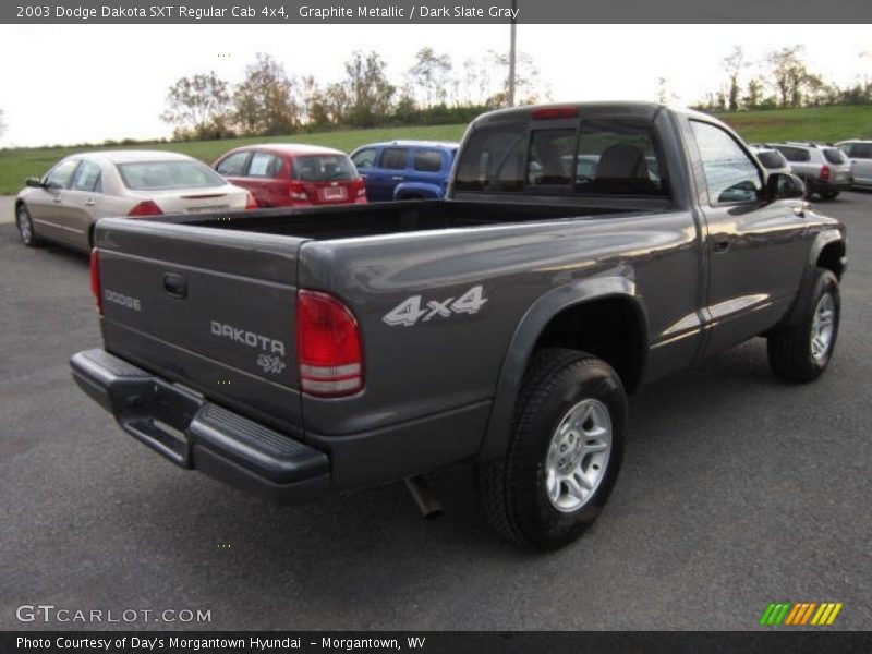  2003 Dakota SXT Regular Cab 4x4 Graphite Metallic