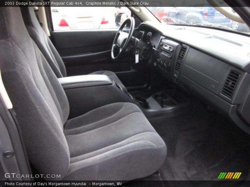  2003 Dakota SXT Regular Cab 4x4 Dark Slate Gray Interior