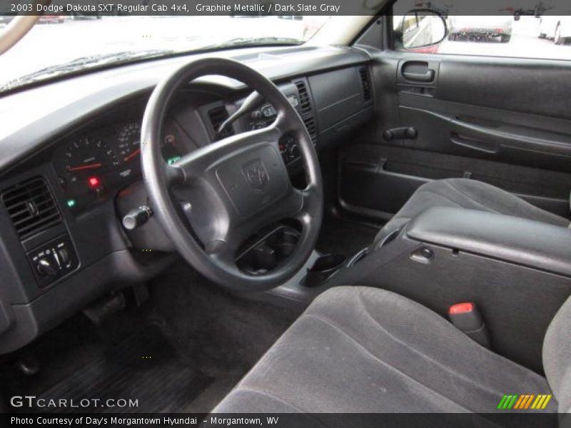 Graphite Metallic / Dark Slate Gray 2003 Dodge Dakota SXT Regular Cab 4x4