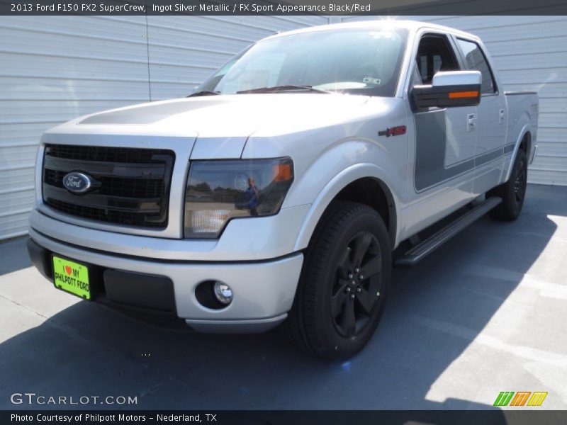 Ingot Silver Metallic / FX Sport Appearance Black/Red 2013 Ford F150 FX2 SuperCrew
