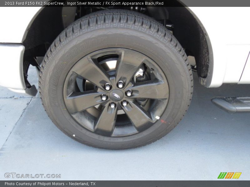 Ingot Silver Metallic / FX Sport Appearance Black/Red 2013 Ford F150 FX2 SuperCrew