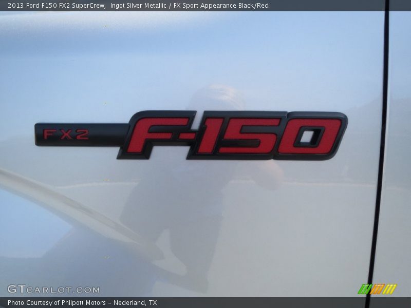 Ingot Silver Metallic / FX Sport Appearance Black/Red 2013 Ford F150 FX2 SuperCrew