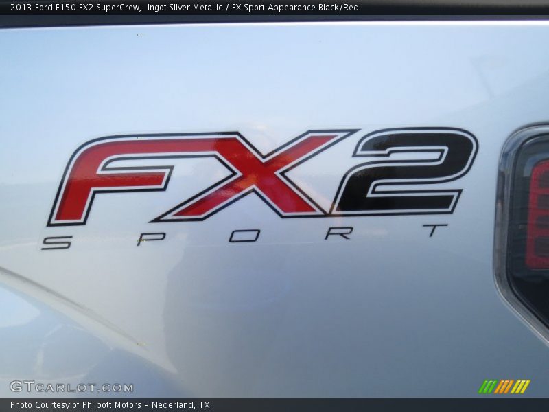 Ingot Silver Metallic / FX Sport Appearance Black/Red 2013 Ford F150 FX2 SuperCrew