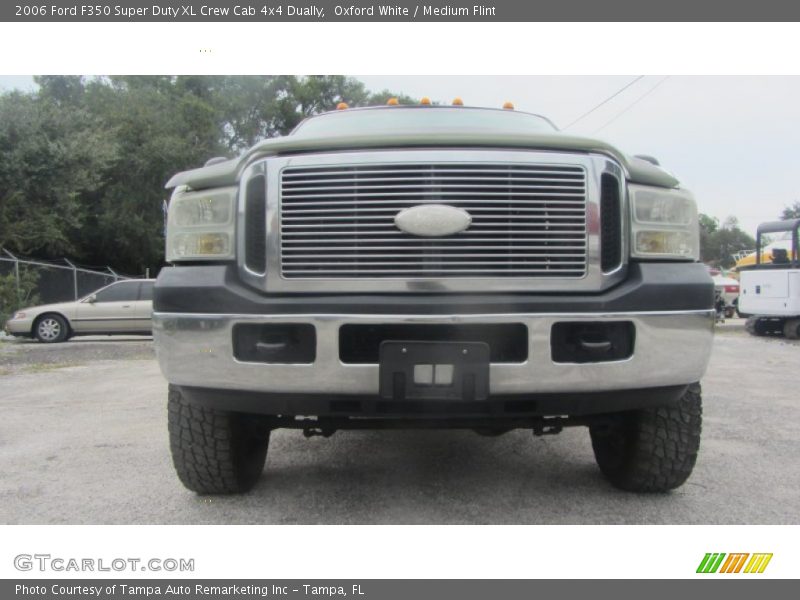 Oxford White / Medium Flint 2006 Ford F350 Super Duty XL Crew Cab 4x4 Dually