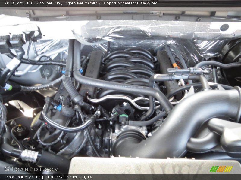 Ingot Silver Metallic / FX Sport Appearance Black/Red 2013 Ford F150 FX2 SuperCrew