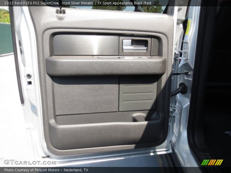 Ingot Silver Metallic / FX Sport Appearance Black/Red 2013 Ford F150 FX2 SuperCrew