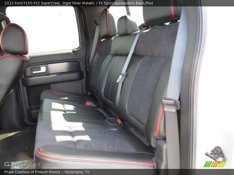 Ingot Silver Metallic / FX Sport Appearance Black/Red 2013 Ford F150 FX2 SuperCrew