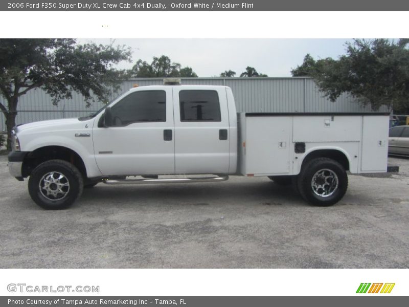 Oxford White / Medium Flint 2006 Ford F350 Super Duty XL Crew Cab 4x4 Dually