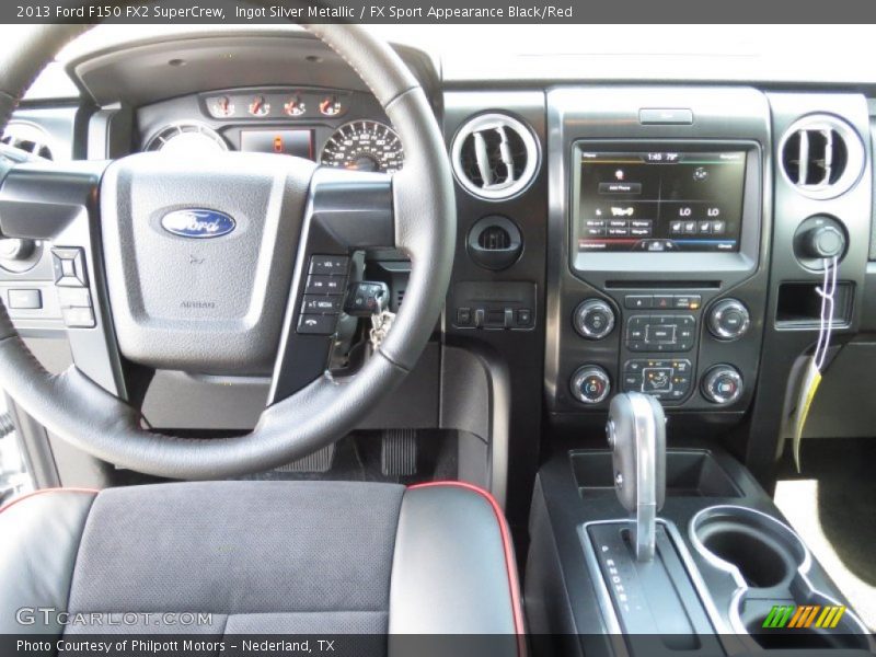 Ingot Silver Metallic / FX Sport Appearance Black/Red 2013 Ford F150 FX2 SuperCrew