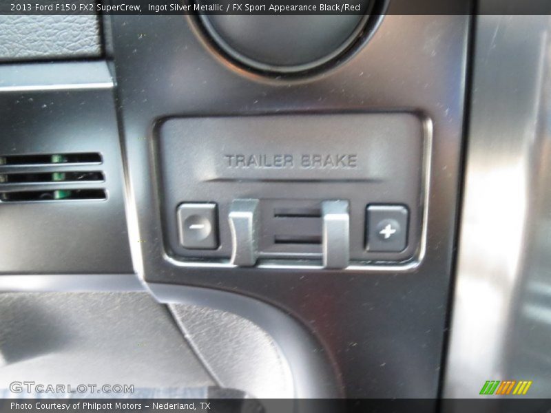 Ingot Silver Metallic / FX Sport Appearance Black/Red 2013 Ford F150 FX2 SuperCrew