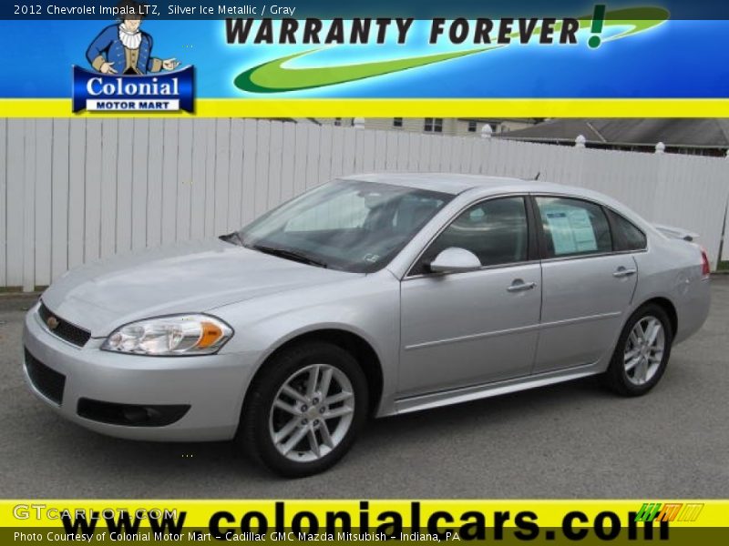 Silver Ice Metallic / Gray 2012 Chevrolet Impala LTZ