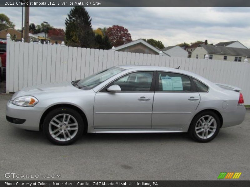 Silver Ice Metallic / Gray 2012 Chevrolet Impala LTZ