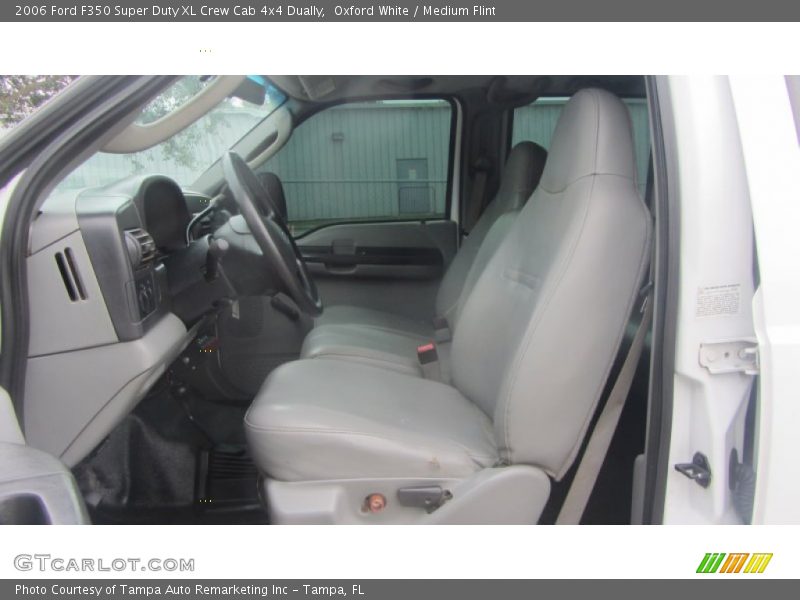 Oxford White / Medium Flint 2006 Ford F350 Super Duty XL Crew Cab 4x4 Dually